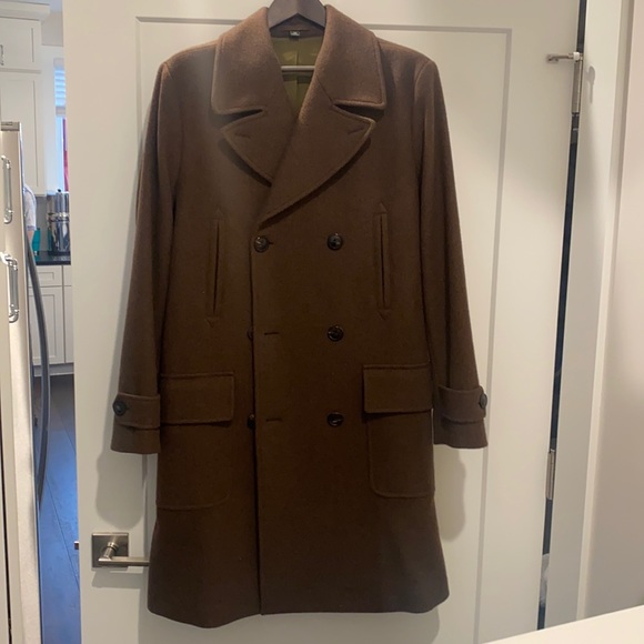 Todd Snyder Other - NWOT Todd Snyder Brown Long Pea Coat Size Medium